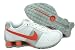 Women Nike Shox Classic II White / Bright Orange / Metallic Platinum 343907-181
