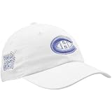 NHL New Era Montreal Canadiens Ladies White Hockey Fights Cancer Slouch Adjustable Hat