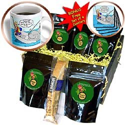 Londons Times Fish Fishing Deep Beneath Cartoons - Fish Are Biting Today - Coffee Gift... by 3dRose LLC