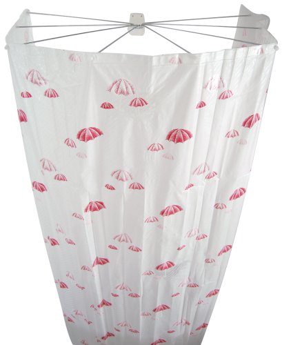Ridder 158212 Duschspinne, Duschschirm, Ombrella, april rose