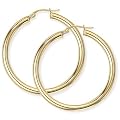 Classic Hoop Earrings in 9Ct Gold 35x37mm