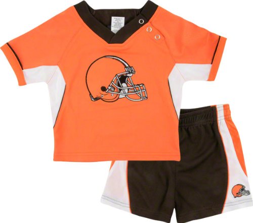 Cleveland Browns Infant Raglan Crew Shirt and Shorts Combo Pack