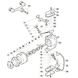 シマノ(SHIMANO) 95ステラ 5000 パーツ:クロスギヤ軸カバーシー卜(部品NO139) 01140