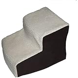 Pet Gear Easy Step II Deluxe Soft 2-Step Pet Stairs for Pets Up to 75-Pound, Oatmeal/Chocolate