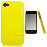 CaseCrown Metallic Glider Slim Case for Apple iPhone 4 and 4S (AT&T, Sprint, & Verizon compatible) - Yellow
