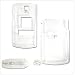 PCMICROSTORE Brand Samsung SCH-U740 Alias Snap-On Translucent Clear Case Cover with Removable Swivel Belt Clip