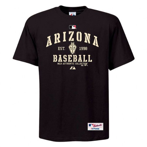 Arizona Diamondbacks Authentic Collection Classic T-Shirt By Majestic Athletic Large