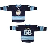 Boys NHL Pittsburgh Penguins Letang #58 Hockey Jersey / Sweater with Embroidered Logo & Numbers - Dark Blue