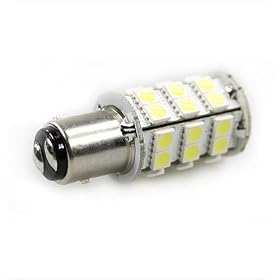 Automotive Brake Light Bayonet with Dual Contact Offset Pins 1157 BAY15D 3.8 Watt 36 LED 160 Lumen 12 V Replacement Bulb By Ledwholesalers Bright White, 1465DWH