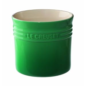 Fennel Green Stoneware Large 2.75-Quart Utensil Crock by Le Creuset