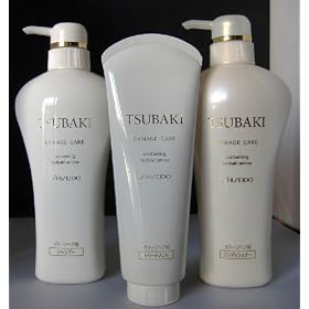 Shiseido Tsubaki Damage Care SET (Shampoo, Conditioner, Treatment)