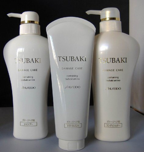 Shiseido Tsubaki Damage Care SET Limited Version (Shampoo+Conditioner+Treatment 200g)