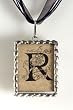 Monogram Pendant Necklace - R Monogram Pendant Necklace - R