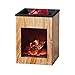 Collections Etc Unique Fireplace Electric Wax Warmer - Diffuses Favorite Scent and Displays Realistic Fire Burning