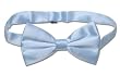 SILK BOWTIE Solid BABY SKY BLUE Color Men's Bow Tie for Tuxedo or Suit