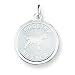 Sterling Silver English Setter Disc Charm with 20 inch Sterling Silver Chain