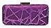 Chicastic Sparkle Hard Box Wedding Evening Clutch Purse With Rhinestone Closure