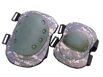 プロテクター エルボーパッド&ニーパッド サバイバルゲーム サバゲー 装備 デジタル迷彩ACU