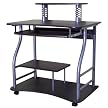 Computer Cart And Casters - Black