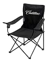 On The Edge Marketing OTE-810017 Cadillac Logo Black Folding Chair