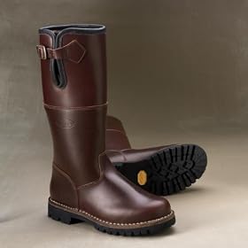 Oiled Leather and Shearling Boot by Orvis