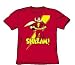Search : Shazam Shazam! Adult S/S T-shirt in Red by DC Comics