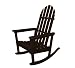 Polywood Outdoor Furniture Classic Adirondack Rocker, Mahogany-Recycled Plastic Materials
