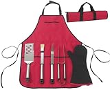 Picnic at Ascot Chef's Set BBQ Apron and Tools