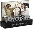 Malden Cousins Desktop Expressions Frame with Silver Word Attachment, 4 by 6-Inch