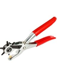 Home Improvement: Revolving Leather Strap Watch Band Belt Hollow Hole Stamp Puncher Punch Plier - Leather Tools