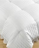 Blue Ridge Bedding, Siberian White Down 500 Thread Count Damask Stripe 68"  ....