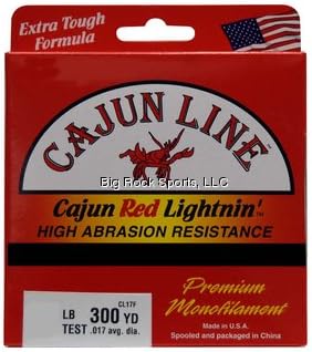 300 yds. Zebco Cajun Red Lightnin' Monofilament Line, 10 LB