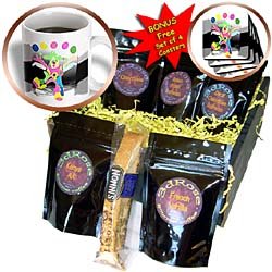 Clown - Colorful Clown - Coffee Gift Baskets - Coffee Gift Basket by 3dRose LLC