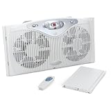 Bionaire BW2100R-U Twin Window Fan with Remote Control