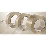 12 Rolls Filament Reinforced Strapping Tape 2" x 60 Yards 3.9 Mil Fiberglass Packing