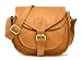 Leaderachi - 100% Pure Genuine Real Vintage Hunter Leather Handmade Ladies Crossover Shoulder Messenger Bag ["GENOA" (TAN)] RS.1499.00