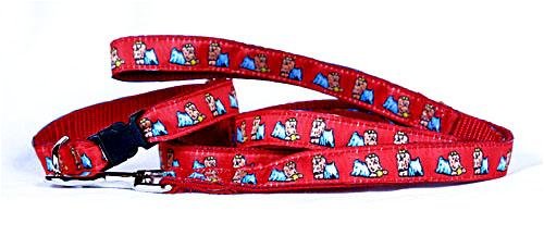 Designer Yorkshire Terrier Dog Leash - Yellow Yorkshire Terrier Leash - Four Feet Long - Made in USA