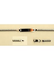 6" 14K Yellow Gold 3.20mm (1/8") Polish Curb Link Children ID Bracelet w/ Lobster Clasp