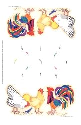 Cathy Ray's Chickens - Fresh, Original Design on a Pure Cotton Kitchen Towel