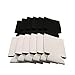 CSBD Assorted Wedding Colors Can Coolers Party Insulators for Beer and Soda (White & Black 12 Pack)
