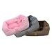 Puppia PUAU350PIMD Bed - Hounds Tooth 19x8x16 Pink Medium