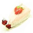Gift Wrapped Sliced Cake Dessert Hand Towels Wash Cloth Home Gift Set Pink color with Strawberry Magnet