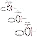 Charisma Hoop Huggie Earrings Unisex Stainless Steel Ear Piercings Hypoallergenic Jewelry Steel Color 3 Pairs