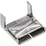 BAND-IT C25299 201/301 Stainless Steel Ear-Lokt Buckle, 1/4" Width, 100 per Box