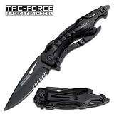 Tac Force TF-705BK Tactical Assisted Opening Folding Knife (4.5-Inch Closed)