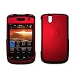 Premium Red Rubberized Snap-On Cover Hard Case Cell Phone Protector for Blackberry Bold 9650 [Accessory Export Brand Packaging]
