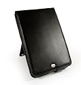 Tuff-Luv Napa Leather case cover for Amazon Kindle 2 (6" 2nd Generation) - Black (Flip style + stand)