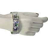 GiftIdeasforGirlsSilverEnamelBanglePair2.75inches(esbn069)