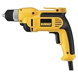 DEWALT DWD110K 7.0 Amp 3/8 inch VSR Pistol Grip Drill Kit with Keyless Chuck