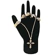 Black Flocked Velvet Elegant Hand Display Jewelry Stand